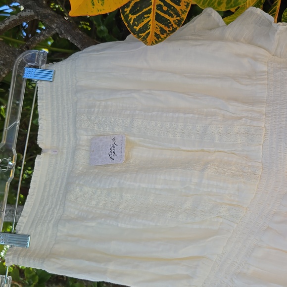 Free People Feelin' Fancy Strapless Cotton Romper - Picture 3 of 9